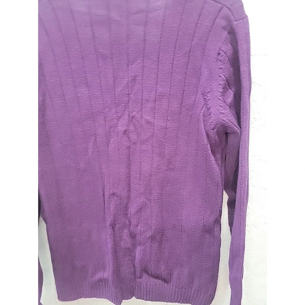 Vintage  Persephone Jones‎ Sweater Purple Cardigan Sz L RARE